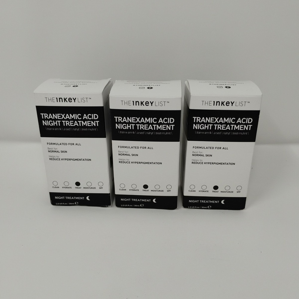 The InKey List Tranexamic Acid Serum Hyperpigmentation Night Treatment Lot of 3